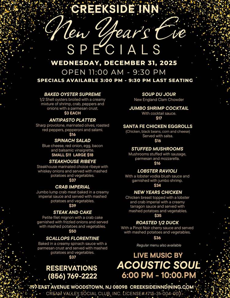 New Year's Eve Specials