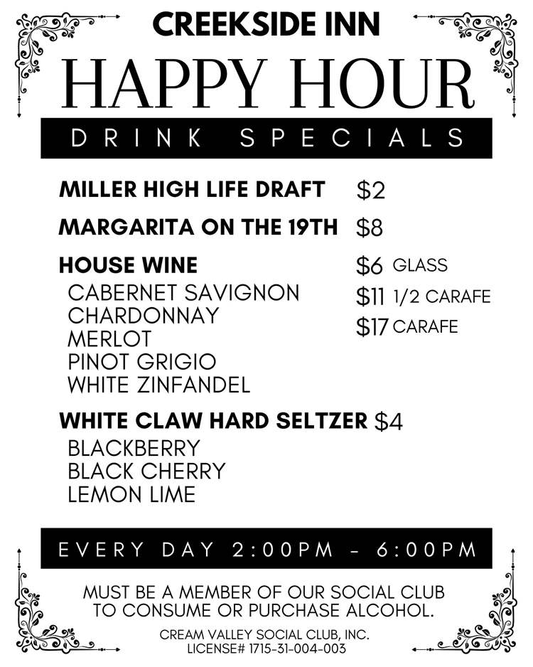 Happy Hour Drinks
