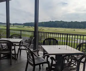 Creekside Inn Outdoor Dining View of Golf Course