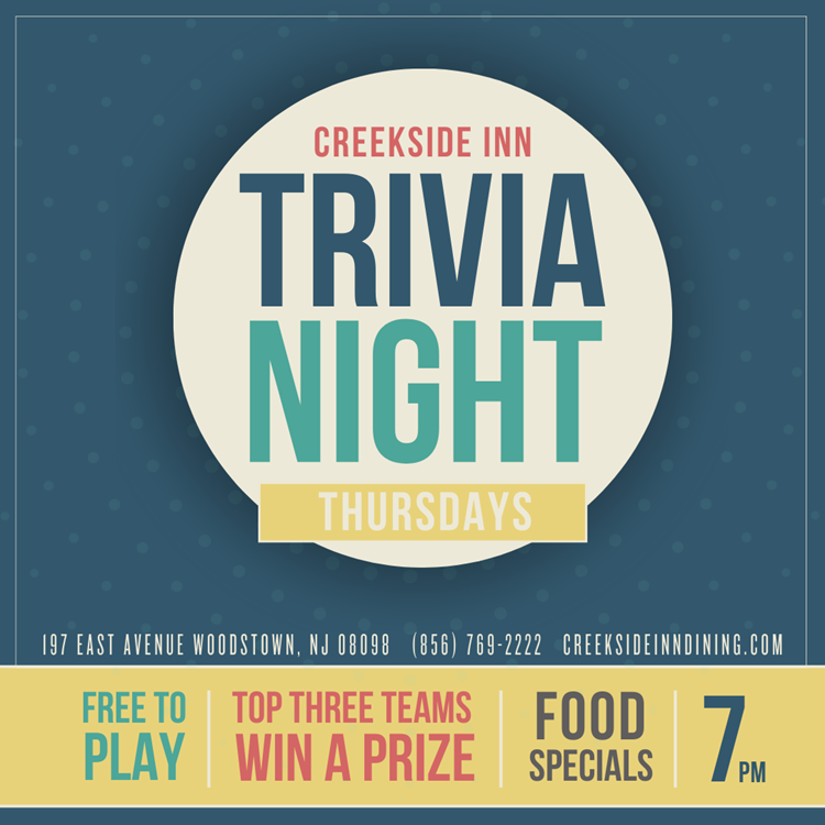 Creekside Inn Thursday Night Trivia
